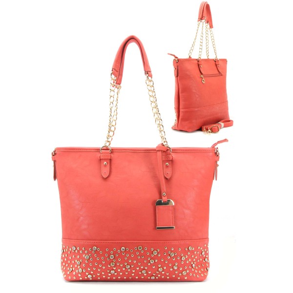 gold coral bag