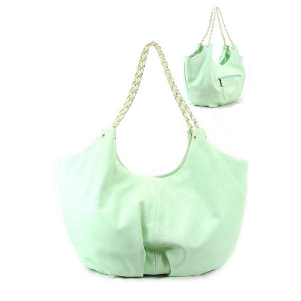 Mint Color Chain Shoulder Hobo Bag Purse Woman Handbag Mint